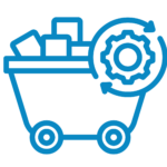 Ikoni materiaalia laatikossa,